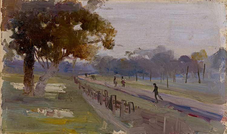 Arthur streeton Windy and Wet